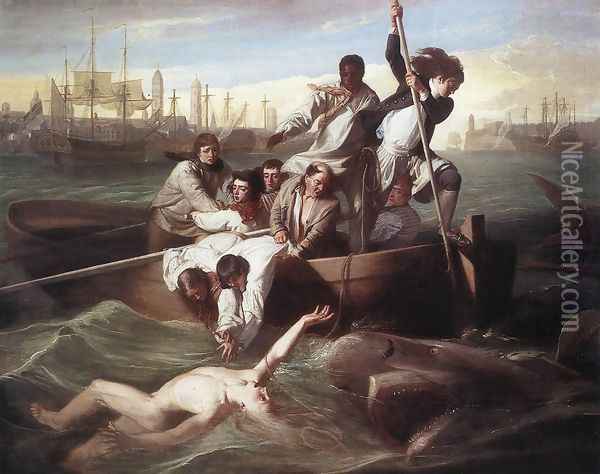 Brook Watson and the Shark 1778 Oil Painting - John Singleton Copley