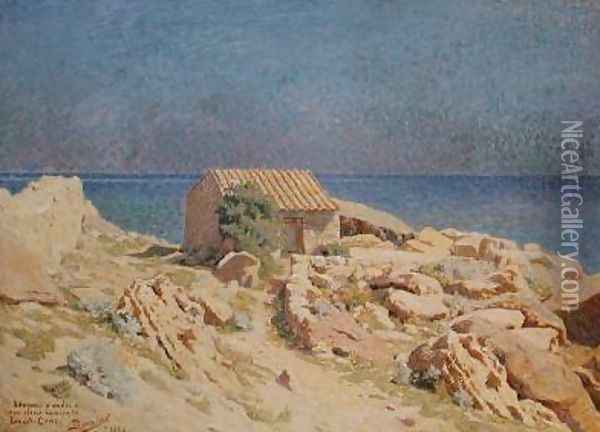 Roussillon Landscape 1889 Oil Painting - Georges-Daniel de Monfreid
