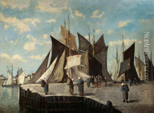 Holland - Oil Painting - Jacob Henricus Maris