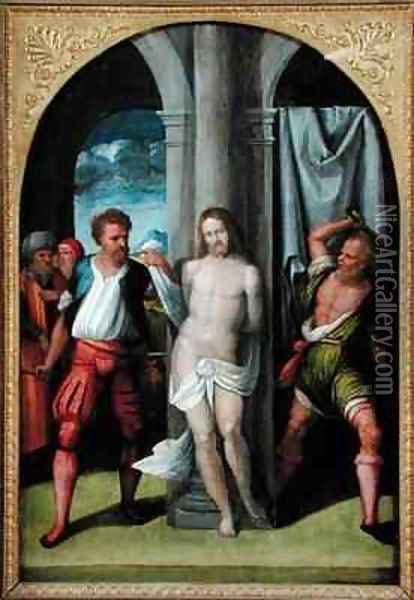 The Flagellation of Christ Oil Painting - Garofalo