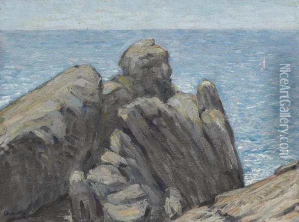 Rocks And Sea (coastal Scene) Oil Painting - Charles Demuth