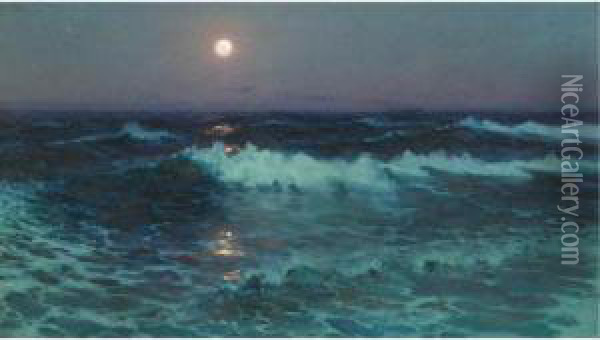 Moonlight Oil Painting - Lionel Walden