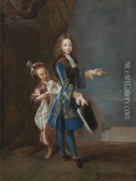 Portrait Of Louis Alexandre De Bourbon, Comte De Toulouse Oil Painting - Francois de Troy