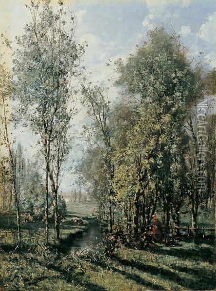 Birkenwald Oil Painting - Leon Joubert