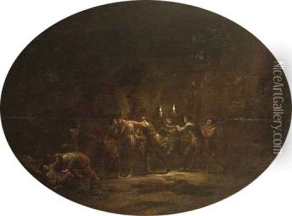 The Betrayal Of Christ Oil Painting - Leonard Bramer