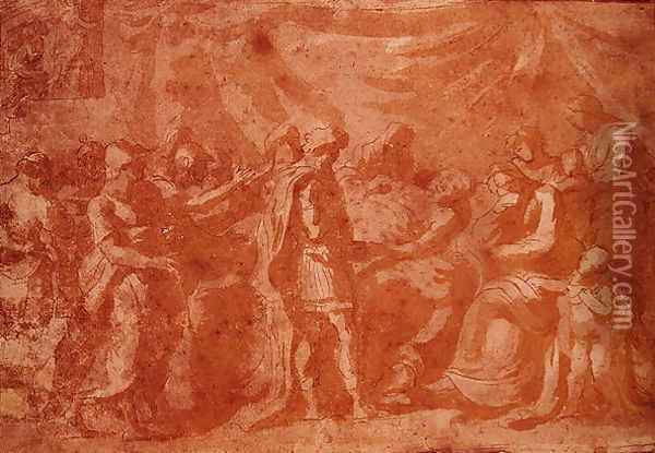 Study for the Death of Germanicus Oil Painting - Nicolas Poussin
