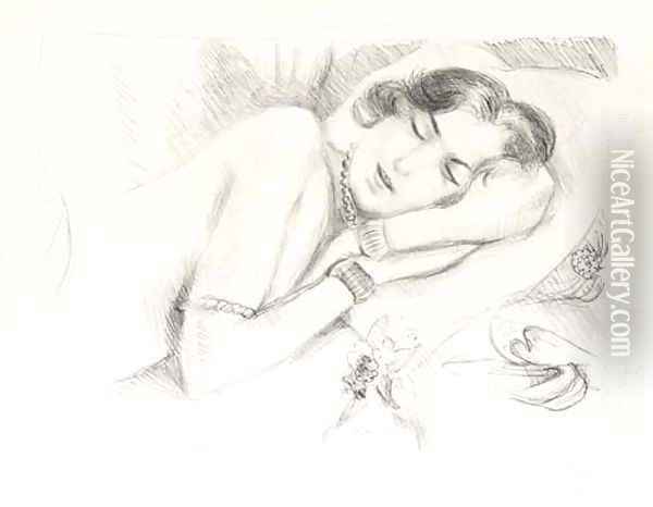 Figure endormie aux Babouches Oil Painting - Henri Matisse