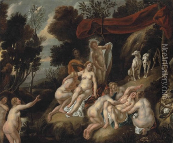 Diana And Callisto Oil Painting - Jacob Jordaens