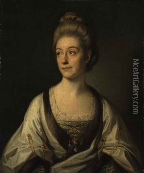 Portrait Of The Duchess Of Sutherland Oil Painting - Nathaniel Dance Holland (Sir)