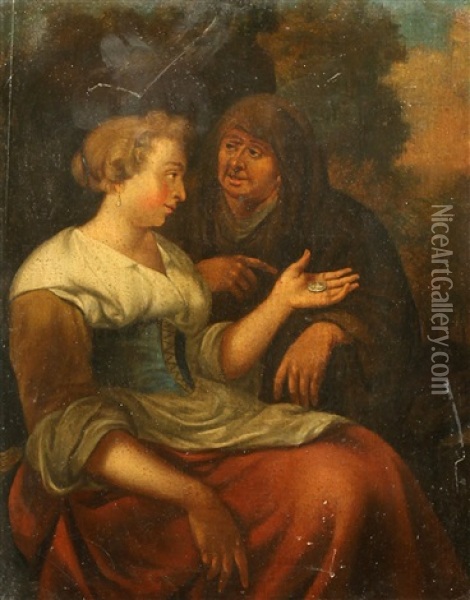 The Proposition Oil Painting - Esaias Boursse