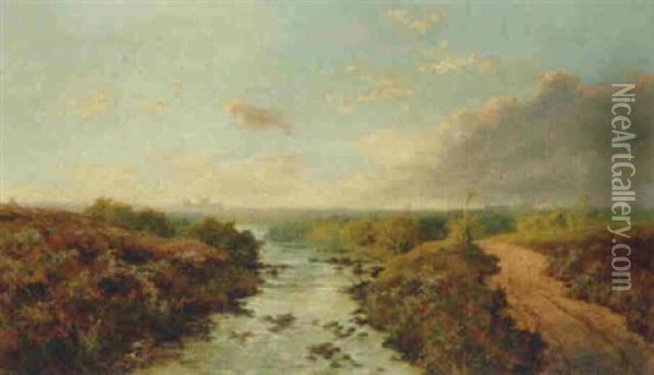 A Distant View Of York Oil Painting - Edward H. Niemann