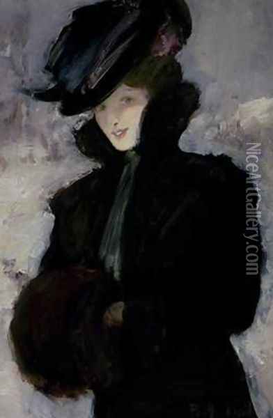 The Fur Coat Oil Painting - Bessie MacNicol