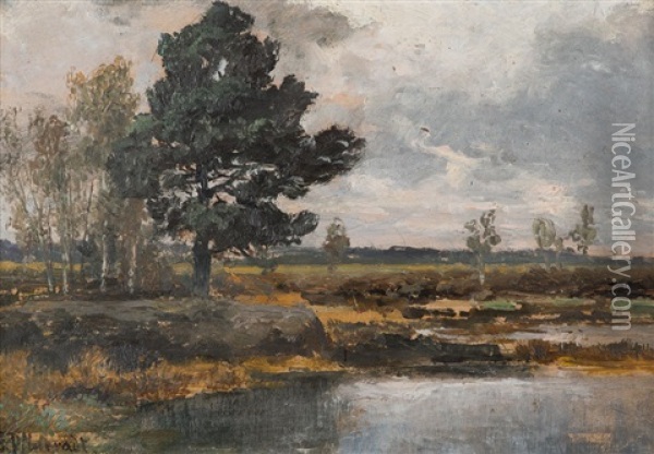 Am Bodden Oil Painting - Gustav Pflugradt
