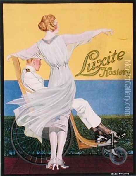 Advertisement for Luxite Hosiery Oil Painting - C. Coles Phillips