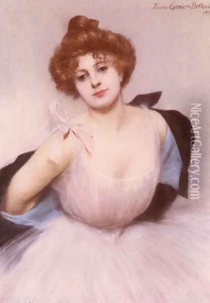 Portrait of a Dancer Oil Painting - Pierre Carrier-Belleuse