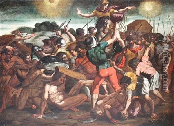 Scene De Bataille Oil Painting -  Michelangelo