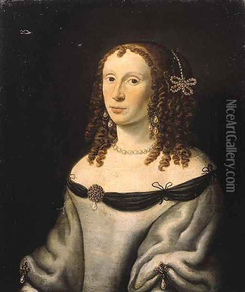 Portrait of Catherina Elisabeth van Soeteren Oil Painting - Jan Van Rossum
