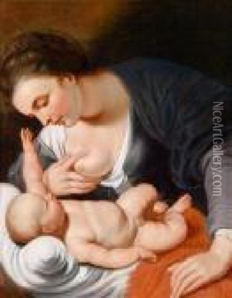 Maria Lactans Oil Painting - Peter Paul Rubens