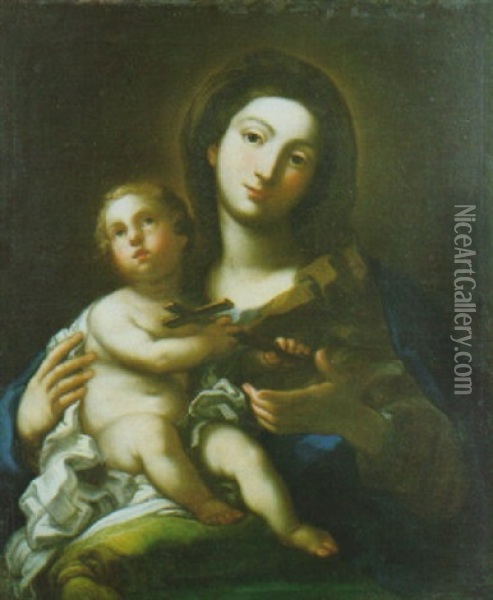 Madonna Con Bambino Oil Painting - Sebastiano Conca