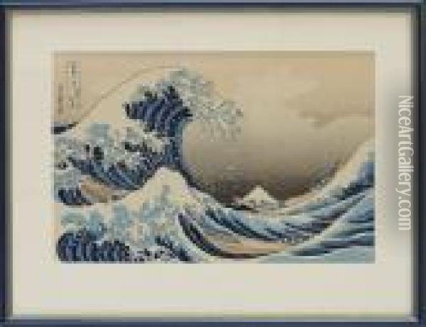 Trasnitt Oil Painting - Katsushika Hokusai
