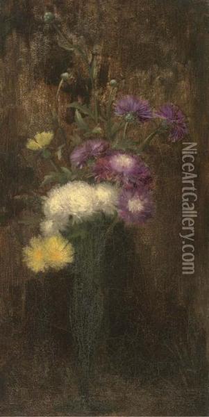 Purple Oil Painting - Alfred Frederick W. Hayward