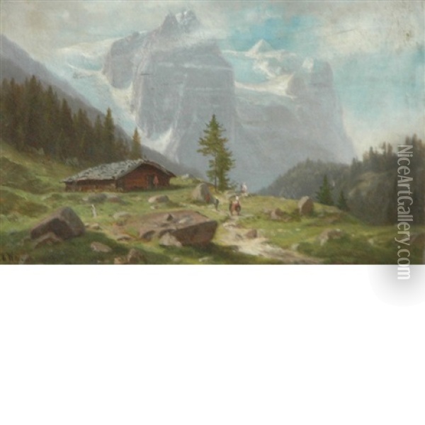 The Matterhorn Oil Painting - Willibald Wex