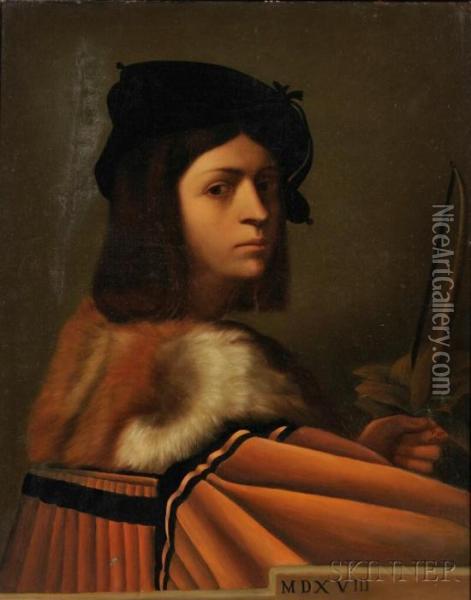 Copy Of A Portrait Of A Musician Oil Painting - Sebastiano Del Piombo