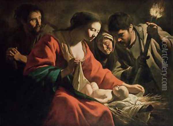 The Nativity Oil Painting - Mathieu Le Nain