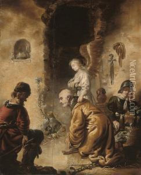 The Liberation Of Saint Peter Oil Painting - Benjamin Gerritsz. Cuyp