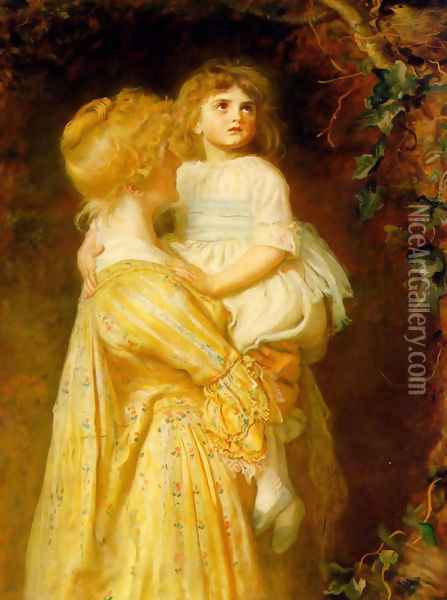The Nest Oil Painting - Sir John Everett Millais