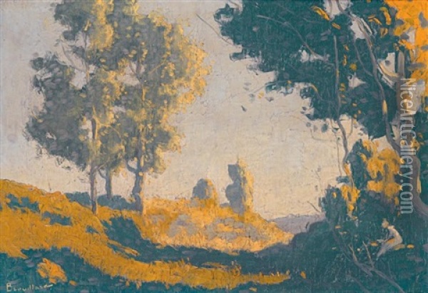 Scene Champetre Sous Les Arbres Oil Painting - Eugene Brouillard