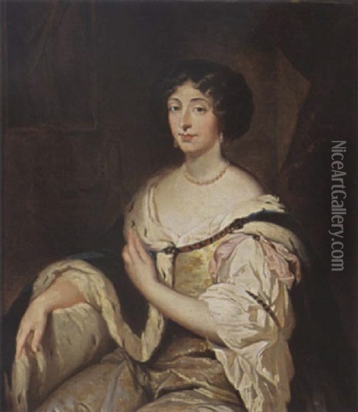 Portrait Of Maria Mancini Oil Painting - Max Kaltenmoser