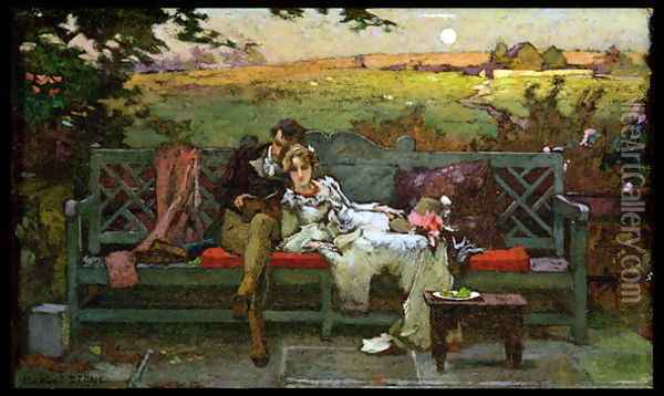 The Honeymoon Oil Painting - Marcus Stone