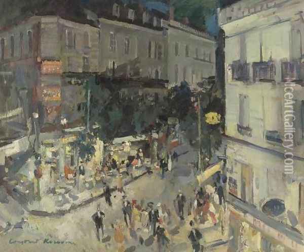 Rue de Vichy Oil Painting - Konstantin Alexeievitch Korovin