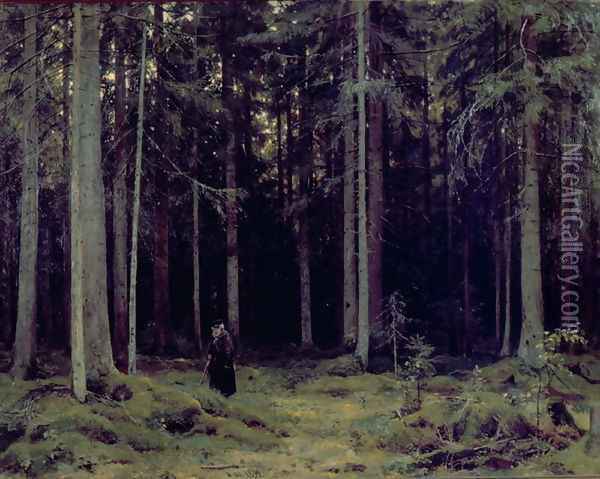 Countess Mordvinov's Forest, 1891 Oil Painting - Ivan Shishkin