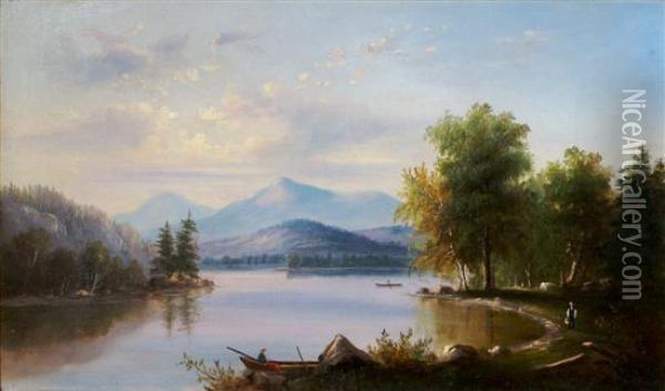 New Hampshire Landscape Oil Painting - William H. Titcomb