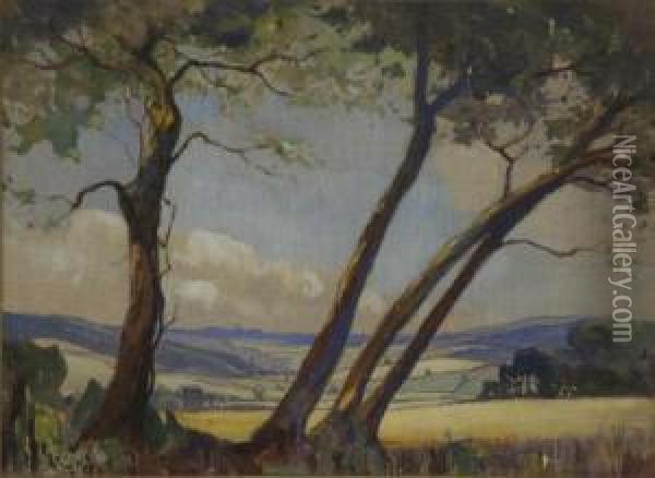 The Chilterns Near Henley Oil Painting - Eric Walter Powell