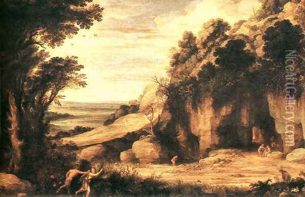 Pan and Syrinx 1620-24 Oil Painting - Paul Bril