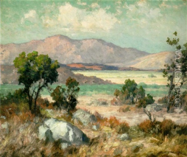 Valley, Southern California Oil Painting - Maurice Braun
