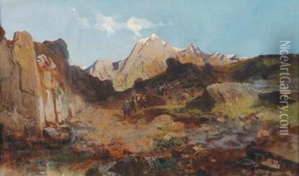 Der Einfall Des Berengarin Italien Oil Painting - Gaetano Fasanotti