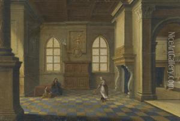 Christ In The House Of Mary And Martha Oil Painting - Bartholomeus Van Bassen