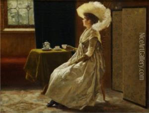Afternoon Tea Oil Painting - Richard Thomas Moynan