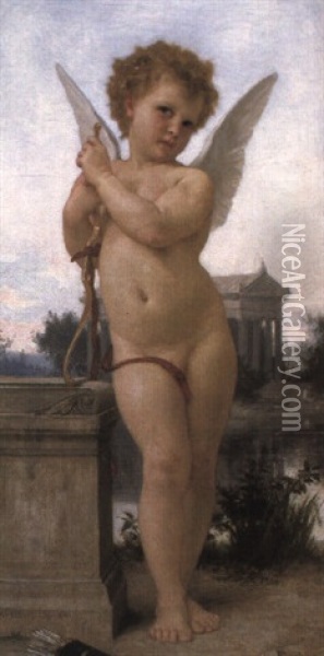 L'amour Au Repos Oil Painting - William-Adolphe Bouguereau