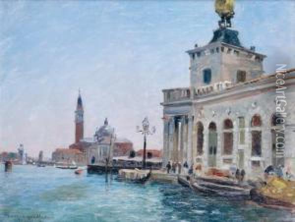 Venise Oil Painting - Gaston-Marie-Anatole Roullet