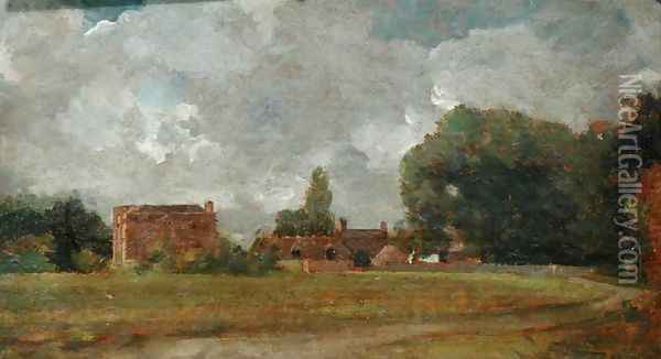 Golding Constable's House, East Bergholt The Artist's birthplace Oil Painting - John Constable