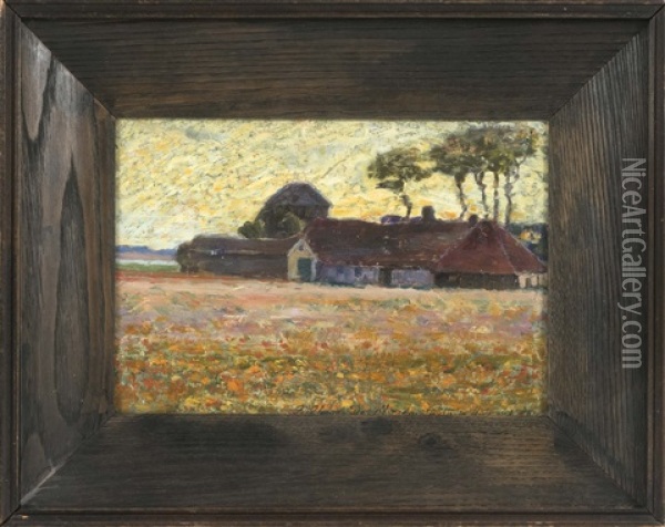 Farmhouse, Amsterdam Oil Painting - Frederik Usher Devoll