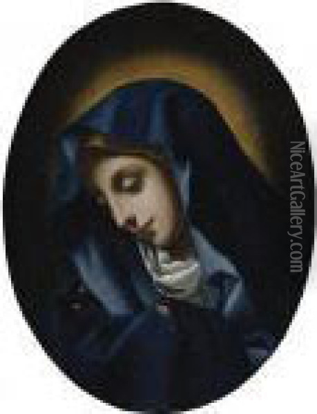 Madonna Del Pulgar Oil Painting - Carlo Dolci