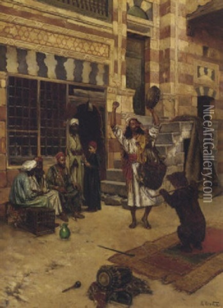 An Afternoon Show Oil Painting - Rudolf Ernst