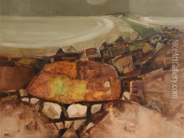 Twin Beaches, Connemara Oil Painting - Arthur Armstrong