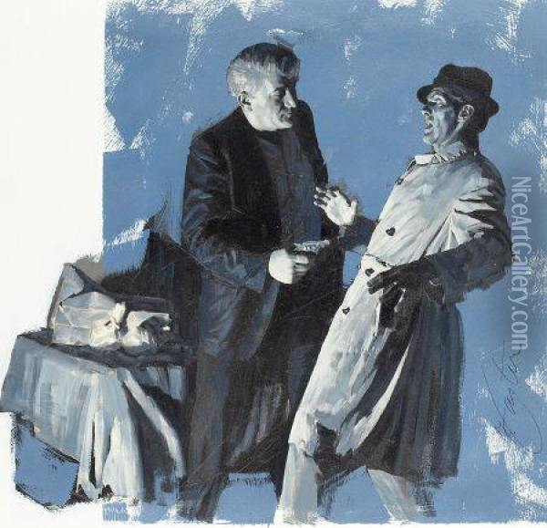 Merchants Of Heroine Oil Painting - Robert W. Foster